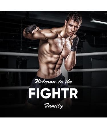 FIGHTR Premium 160 Semi Elastic Hand Wraps with Thumb Loop for Boxing, MMA, Muay Thai - Black (4m) Men & Women - Buy Online on SooperMarket.com