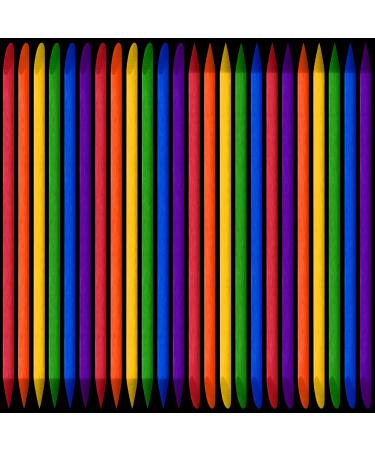 Colorful Heavy Duty Wood Stylus Tools Wooden Stylus Stick Art Sticks for DIY Scratch Craft Art  4.7 Inch in Length (150 Pieces)