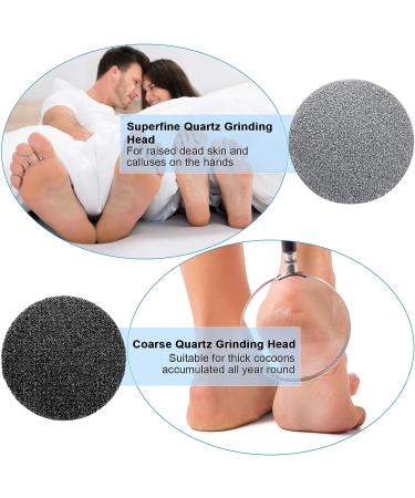 20-Piece Regular Coarse Replacement for Electric Foot File - Callus Remover Hard Skin Eliminator - Buy Online on SooperMarket.com