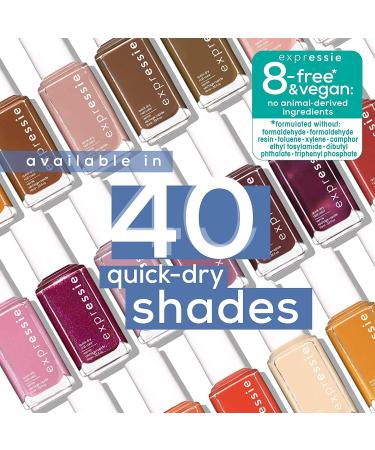 Expressie Quick Dry Vegan Nail Polish Set - Black & Gray Shades - 0.33 oz each - Buy Online on SooperMarket.com