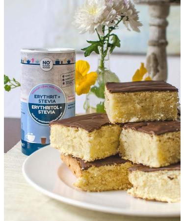 No Sugar Sugar Erythrit + Stevia - Healthy Zero-Calorie Sugar Substitute for Cooking & Baking (2x 1000g) | Natural Sweetener 1:1 Ratio No Aftertaste - Buy Online on SooperMarket.com