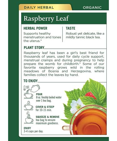 Traditional Medicinals Organic Raspberry Leaf Tea - 32 Tea Bags (Pack of 2) - Buy Online on SooperMarket.com