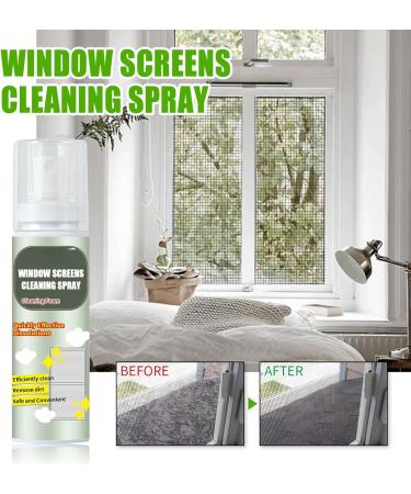 No-Removal Window Screen Foam Cleaner dust and Scale Removal Door and Window Screen Cleaner Water-Free Window Screen Cleaner Multi-Functional Household Screen Cleaning Foam - Buy Online on SooperMarket.com
