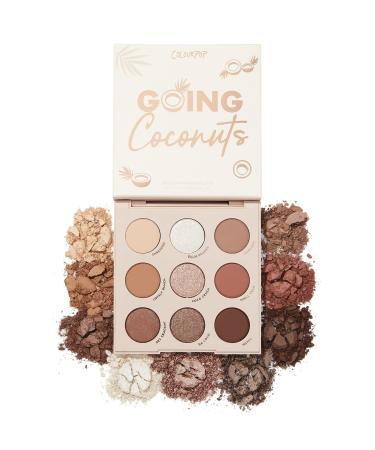 Colourpop Going Coconuts Eyeshadow Palette - Cool-Toned Neutral Eyeshadow Palette with Ultra-Velvety and Silky Finishes - High-Pigment Eye Makeup with a Long-Wearing Formula (0.3 oz)