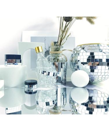 REDODEDO Real Glass Silver Mirrors Mosaic Tiles Sticker - 3600pcs Self Adhesive Craft Tiles 5mm by 5mm - Buy Online on SooperMarket.com