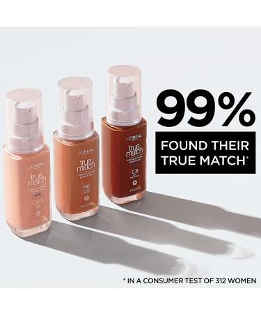 L'Oreal Paris True Match Super-Blendable Foundation SPF 17 N3 Light Medium 1 Fl Oz - Pack of 1 - Buy Online on SooperMarket.com