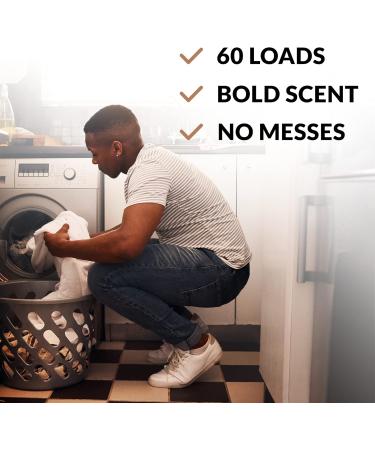 Eco-Friendly Laundry Detergent Sheets - Warrior Scent 30 Sheets (60 Loads) - Compact & Travel-Friendly No Plastic Jug - Buy Online on SooperMarket.com