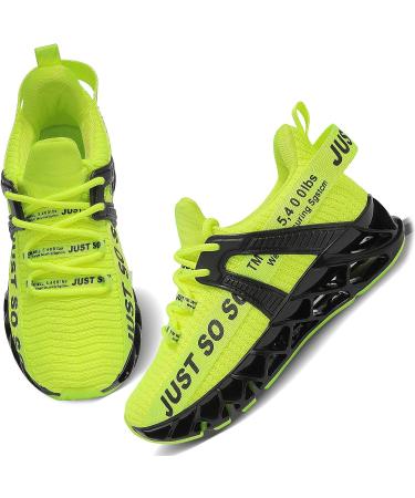 louheve Kids Breathable Fashion Sneakers | Boys Girls Running Shoes | Green Tennis Shoes for Kids 4 Big Kid - Buy Online on SooperMarket.com