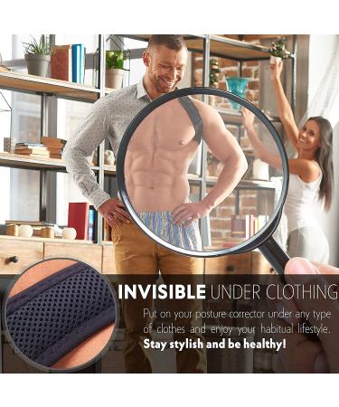 Posture Corrector for Women & Men - Effective & Comfortable Brace for Slouching - Clavicle Support - Discreet Design - Buy Online on SooperMarket.com