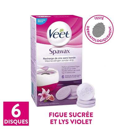 Veet SpaWax Replacement Wax Panes 6-Pack | Long-Lasting Hair Removal for Silky Smooth Skin | International Shipping - Buy Online on SooperMarket.com