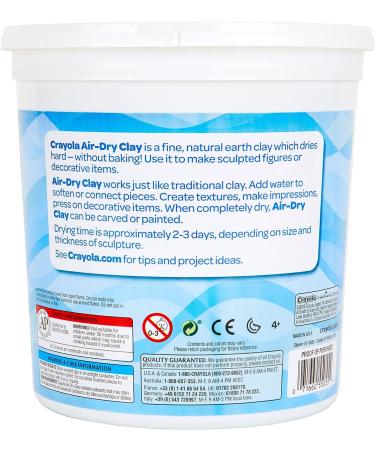 Crayola Air Dry Clay Bucket - 5 lb No Bake Modeling Clay for Kids - White - Buy Online on SooperMarket.com