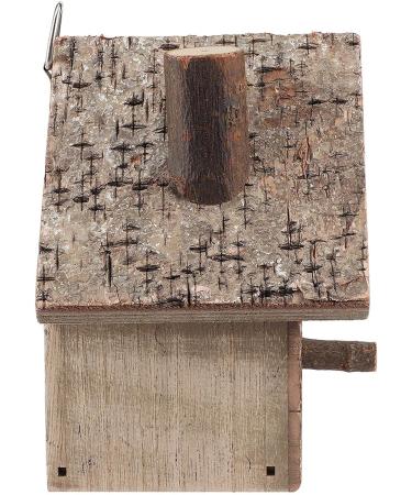 Wooden Bird Nesting Box House - Outdoor Garden Decorative Birdhouse 3.9x3.5x5.9inch - Buy Online on SooperMarket.com