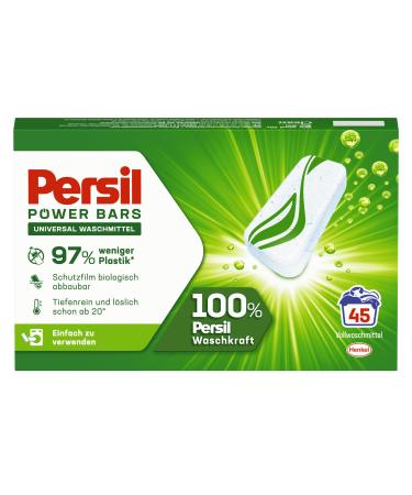 Persil Power Bars Universal detergent (45 wash loads) pre -dose full detergent in sustainable packaging 45 pieces (1 -pack)