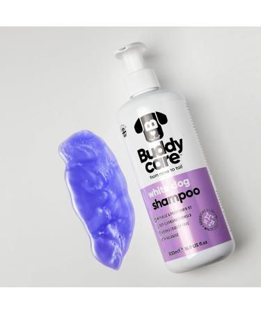 BuddyCare White Dog Shampoo - Brightening & Deep Cleaning Aloe Vera Formula (500ml) | Fresh Fragrance & Pro-vitamin B5 - Buy Online on SooperMarket.com