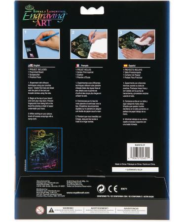 Royal Langnickel Rainbow Engraving Art: Howling Wolves - Unique DIY Craft Kit - Buy Online on SooperMarket.com