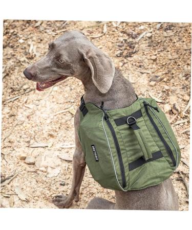 OneTigris CAMELUS Dog Backpack for M/L Size Dogs - Tear-Resistant Hiking & Camping Gear in Ranger Green - Buy Online on SooperMarket.com