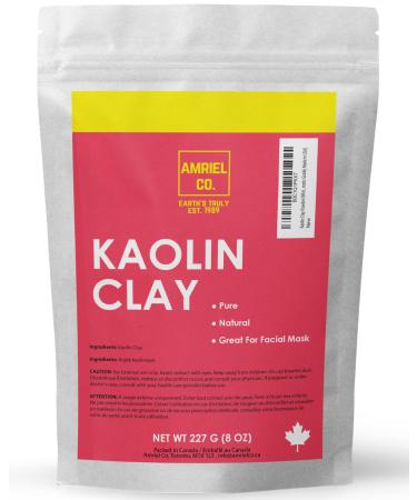100% Natural Pure White Kaolin Cosmetic Grade/Personal Care Kaolin Clay Fine Powder Made in USA (8oz)