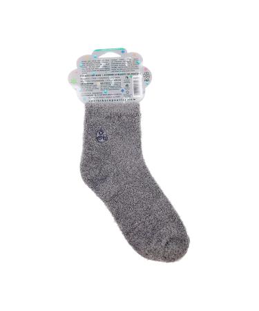 Earth Therapeutics Aloe Socks - Grey 1 Pack | Comfort & Moisture-Enhancing Foot Care - Buy Online on SooperMarket.com