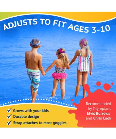 Frogglez Anti-Fog Swimming Goggles for Kids Under 10 | Recommended by Olympic Swimmers | Premium Pain-Free Strap | Pink Frog - Buy Online on SooperMarket.com