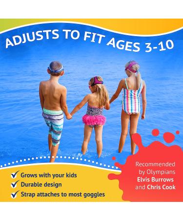 Frogglez Anti-Fog Kids Swimming Goggles | Ages 3-10 | Recommended by Olympic Swimmers | Premium Strap | Blue Frog - Buy Online on SooperMarket.com