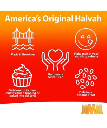 Joyva Halvah Marble Variety 8 oz Pack - Tahini-Based Sweet Sesame Treat | Kosher Parve | Handmade in Brooklyn, New York - Buy Online on SooperMarket.com