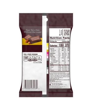 HERSHEY'S Zero Sugar Chocolate Almond Candy Bars - 12 Count 3 oz Bags | Aspartame Free - Buy Online on SooperMarket.com