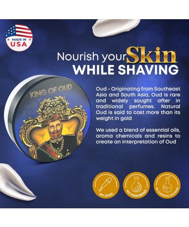 Buy King of Oud Tallow Shaving Soap | Enriched with Donkey & Water Buffalo Milk | Premium Omega 3 & Natural Extracts | International Shipping Available - Buy Online on SooperMarket.com