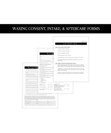 75 Wax Consumption & Post-Treatment Forms | A1 Size | Client Signature | 25 Intake 25 Constant 25 Follow-Up | International Shipping - Buy Online on SooperMarket.com