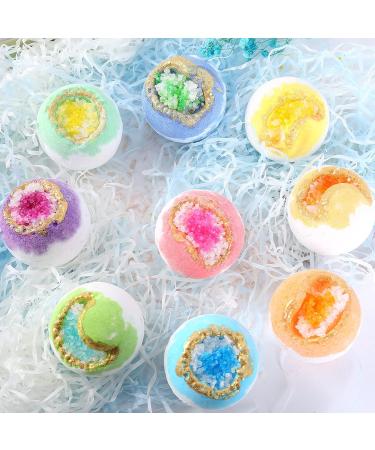 Anself Bath Bombs Set - 9 Pack 100g Sea Salt Body Cleanser for Bubble Bath & Spa - Perfect Birthday & Holiday Gift - Buy Online on SooperMarket.com