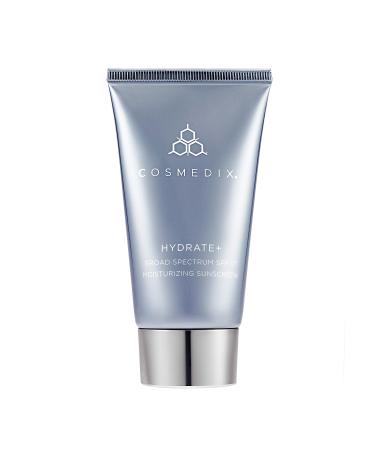 COSMEDIX Hydrate Plus Broad Spectrum SPF 17 Moisturizing Sunscreen  Anti-Aging Antioxidants  Improves Skin Elasticity  2 Ounce