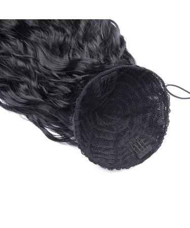 SEGO Hair Extensions Ponytail - Wavy Hairpiece Bun & Braided Updo | Black - International Shipping - Buy Online on SooperMarket.com