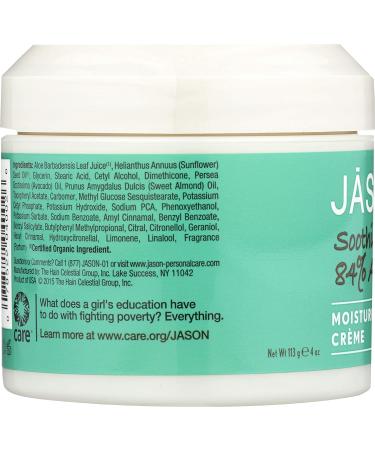 Jason Natural Aloe Vera 84% Moisturizing Creme 4 oz | Hydrating Skin Care - Buy Online on SooperMarket.com