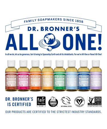 Dr. Bronner's Liquid Soap - Tea Tree 60 ml | Natural Antibacterial Cleanser - International Shipping Available - Buy Online on SooperMarket.com