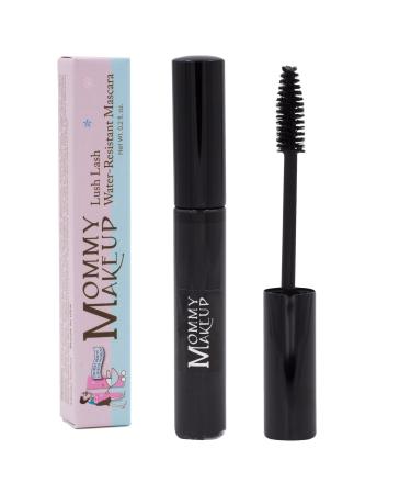 Mommy Makeup Lush Lash Water-Resistant Mascara | No Smears  No Smudges  No Flakes | Add Volume and Length For Stunning Lashes | Non-Irritating  Allergy Tested  Cruelty Free | Black Mascara