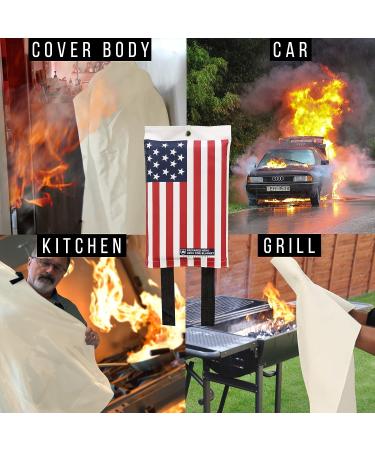 Hero Fire Blanket 2 Pack - Kitchen Fire Suppression Fiberglass Blanket - Buy Online on SooperMarket.com