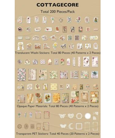 Knaid Vintage Ephemera Bundle - 200 Pieces for Art Journaling, Scrapbooking & Planners (Cottagecore Theme) - Buy Online on SooperMarket.com
