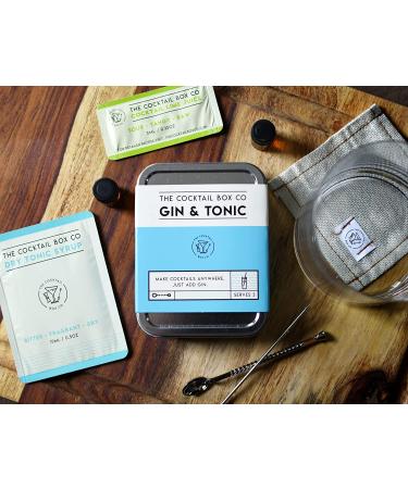 Premium Gin & Tonic Cocktail Kit by The Cocktail Box Co. - Hand Crafted Cocktails - Great Gift & Travel Companion (1 Kit) - Buy Online on SooperMarket.com
