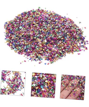 HAPINARY 1 Glass Chip Manicure Fillers Irregular Glass Epoxy Fillers Nail Art Stone DIY Epoxy Fillers Manicure DIY Accessories Epoxy Filling DIY Charm Fillers Epoxy Charms Manicure Charms 0.5X0.3cm Colorful - Buy Online on SooperMarket.com