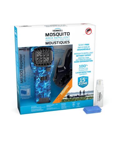Thermacell Portable Mosquito Repeller Highly Effective Mosquito Repellent Includes 12 Hours of Long Lasting Refills No Spray No DEET No Open Flame Scent-Free Bug Spray Alternative Mossy Oak Fish Pack