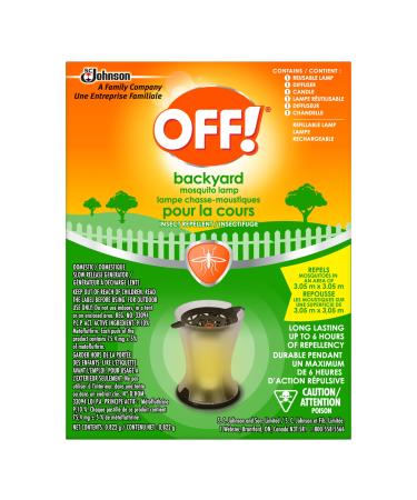 OFF! Backyard Mosquito Repellent Lamp Ideal for Camping and Outdoors Up to 6 Hours of Protection 1 Lamp and 1 Diffuser