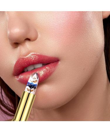 Flower Gelee Lipstick - Temperature Color Changing Gloss | Hydrating Tinted Lip Balm for Holiday Gifts | Teksome 01 - Buy Online on SooperMarket.com