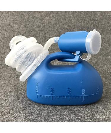 Male Urinal Bottle Camping Toilet Urine Bottle Men's Bed Urinal Potty Pee Bottle 2000ML Collector with 1.6M Tube for Male Elderly People - Buy Online on SooperMarket.com