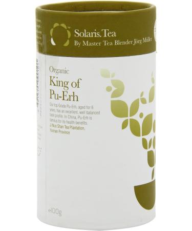 Organic Solaris Tea King of Pu Erh 100g Loose Whole Leaf Black Tea - Pack of 1 - Buy Online on SooperMarket.com