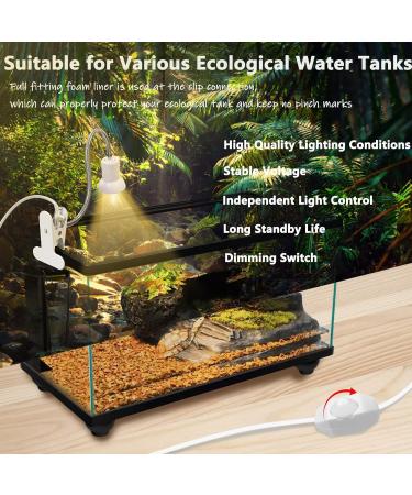 Shengruili Turtle Heat Lamp - 25W & 50W Reptiles Lamp for Terrarium | Optimal Heat for Turtles & Reptiles - Buy Online on SooperMarket.com