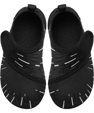 JIASUQI Kids Water Shoes - Quick Dry Aqua Socks for Beach & Pool - Black, 3.5/4.5 UK - Buy Online on SooperMarket.com