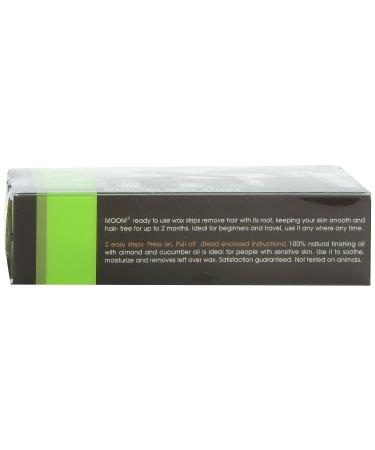 MOOM Face Wax Strips for Women - All-Natural Chamomile & Lavender Hair Removal Kit - Includes Finishing Oil - Ideal for Face & Bikini - Buy Online on SooperMarket.com