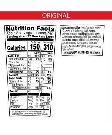 Cheez-It Original Baked Snack Crackers 22oz Case (10 Cups) - Perfect for Office and Kids Snacks - Buy Online on SooperMarket.com