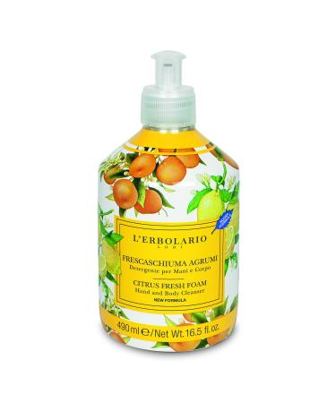 L'ERBOLARIO Frescaschiuma Agrumi 500ml sapone liquido mani viso arancio dolce limited
