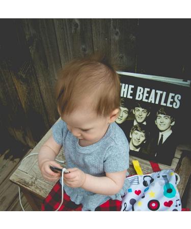 Baby Jack & Co 8x8 Music Lovey Tag Toy for Babies | Crinkle & Soft Baby Toy with Stroller Clip | Learn Shapes & Colors | BPA Free - Buy Online on SooperMarket.com