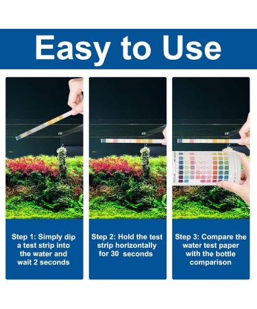Buy Aorops 9-in-1 Aquarium Test Strips - 100 Pieces for Accurate Water Testing | Nitrate Nitrite Hardness pH & More - Ideal for Fish Tanks - Buy Online on SooperMarket.com